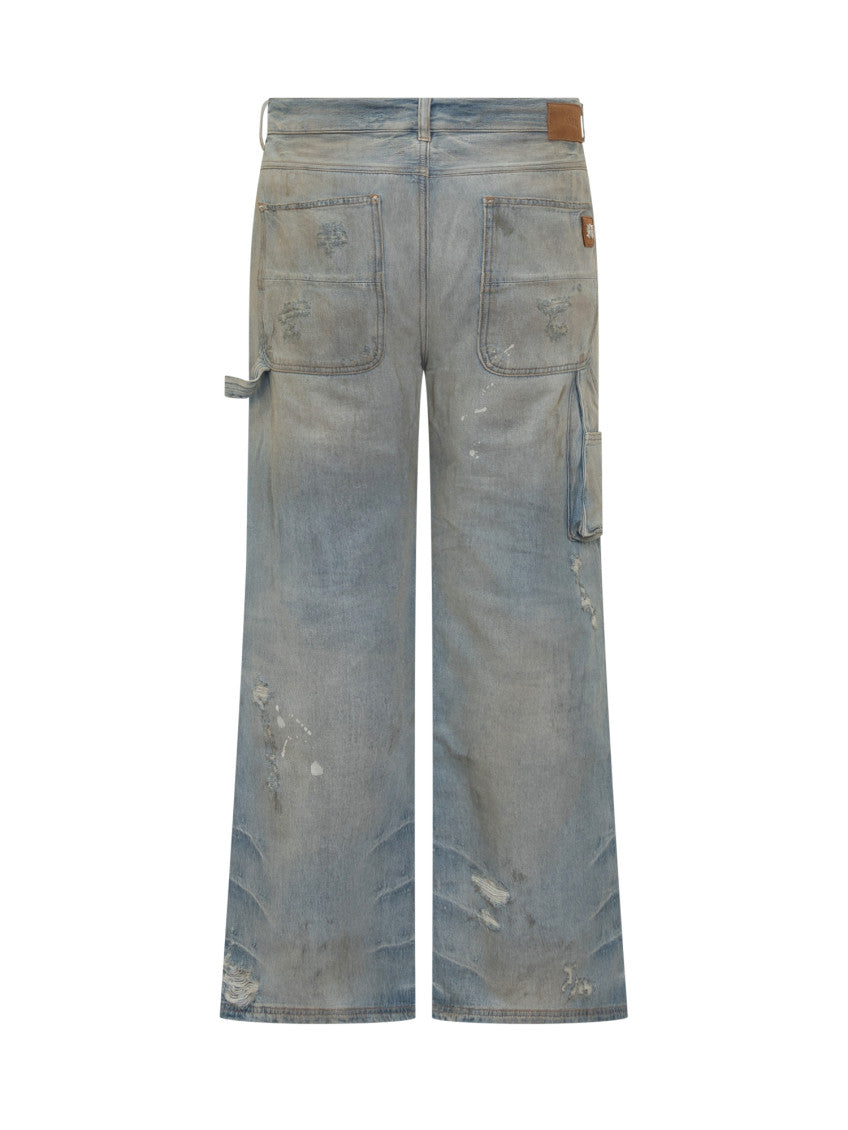 Blue Mid Rise Jeans 2