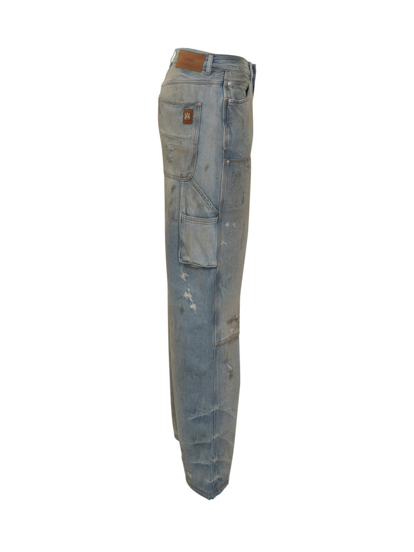 Blue Mid Rise Jeans 3