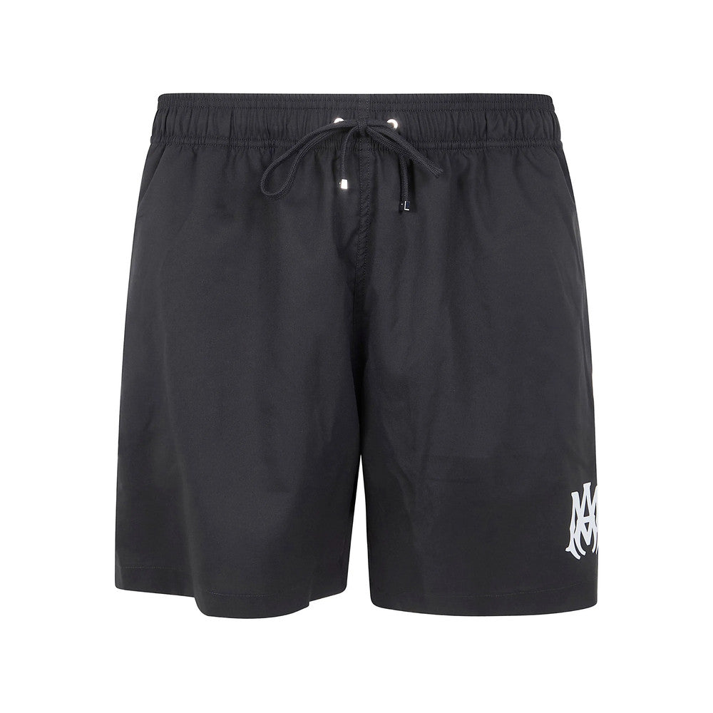 Black Logo Swim Shorts 1