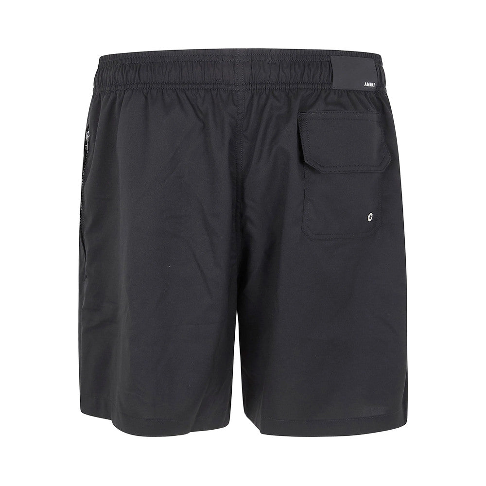 Black Logo Swim Shorts 2