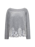 Grey Boat Neck Sweater 1