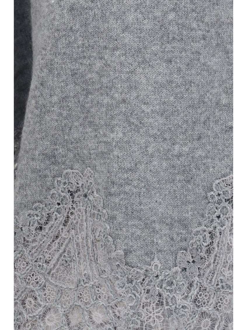 Grey Boat Neck Sweater 3