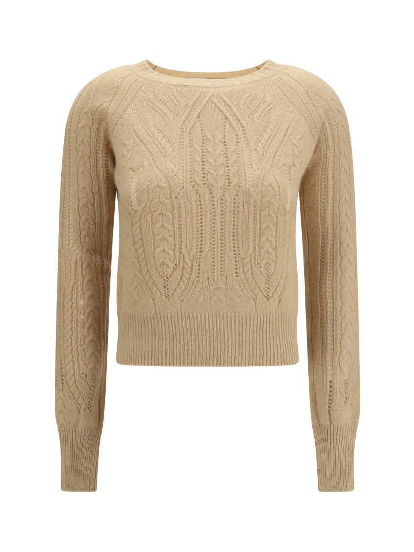 Beige Crew Neck Sweater 1