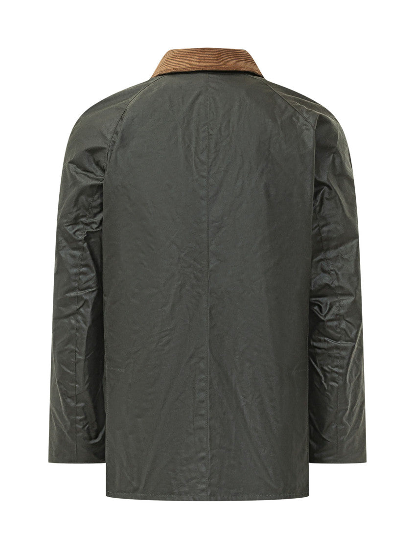 Green Shirt Collar Jacket 2