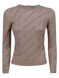 Beige Crew Neck Sweater 1