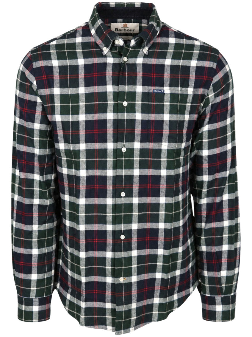 Green Regular Plaid Shirt 1