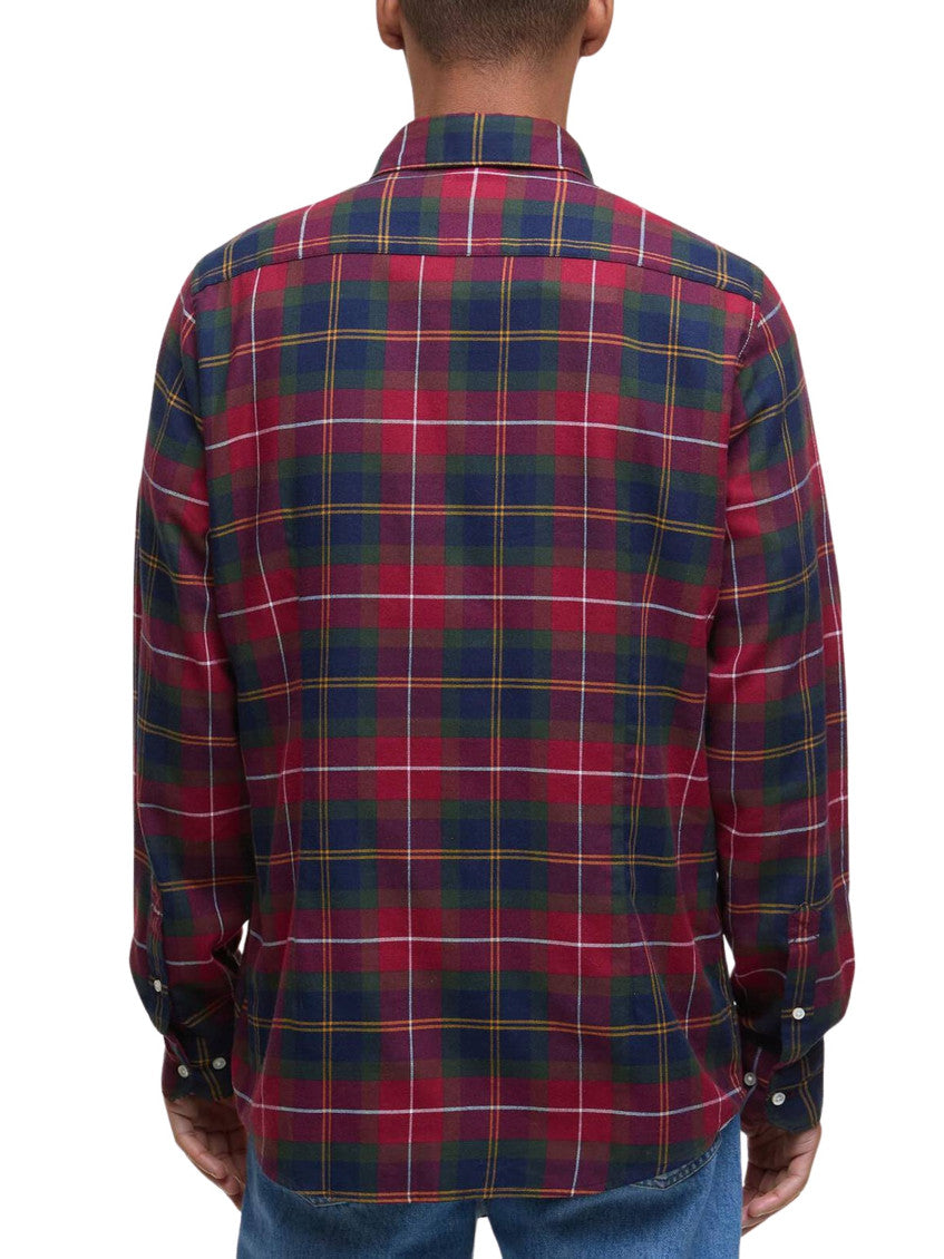 Red Tailored Check Shirt 2