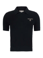 Black Shirt Collar Sweater 1