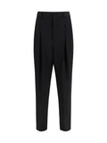 Black Tailored Pleated Trousers 1