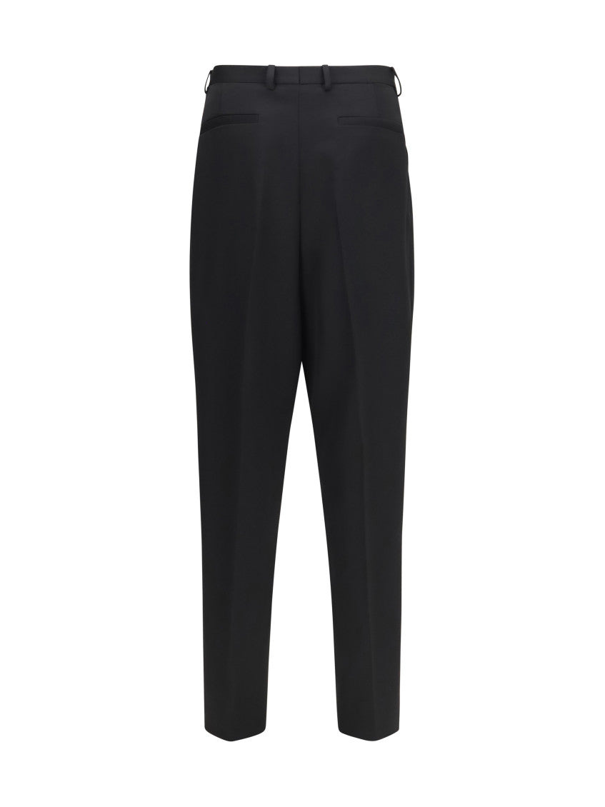 Black Tailored Pleated Trousers 2