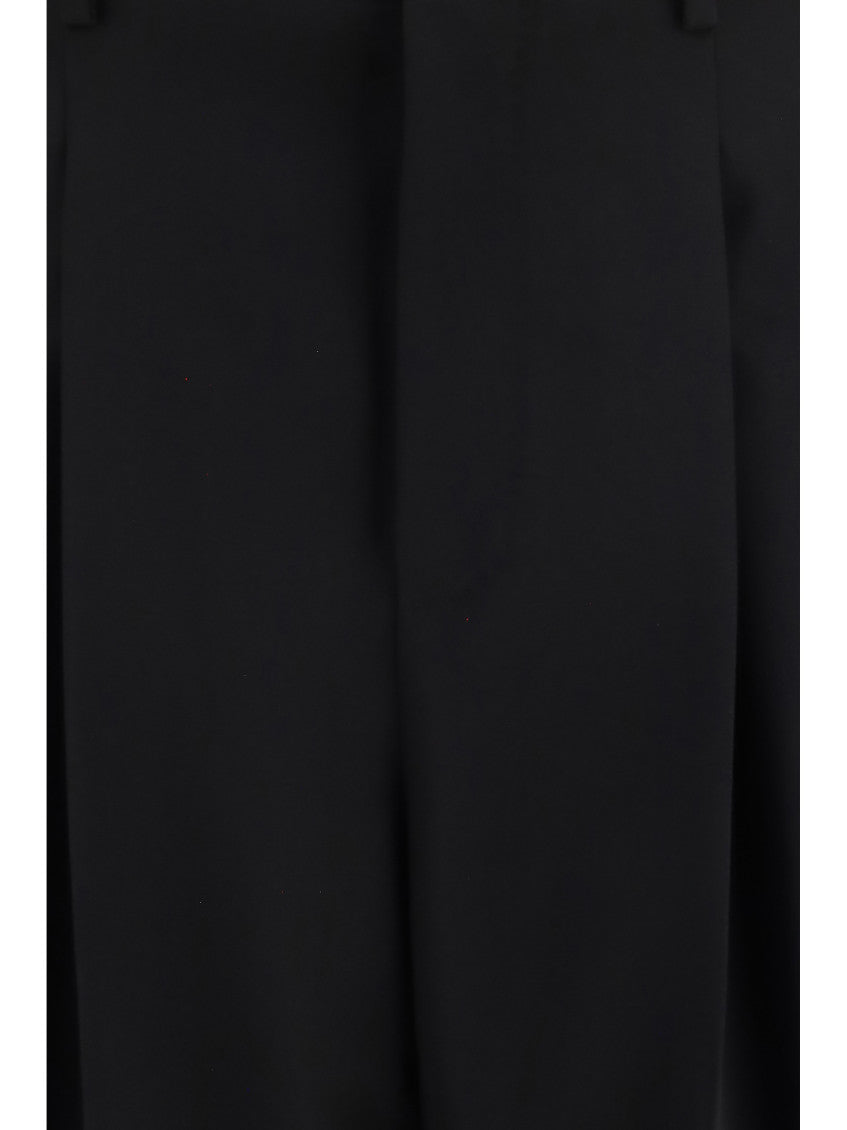 Black Tailored Pleated Trousers 3