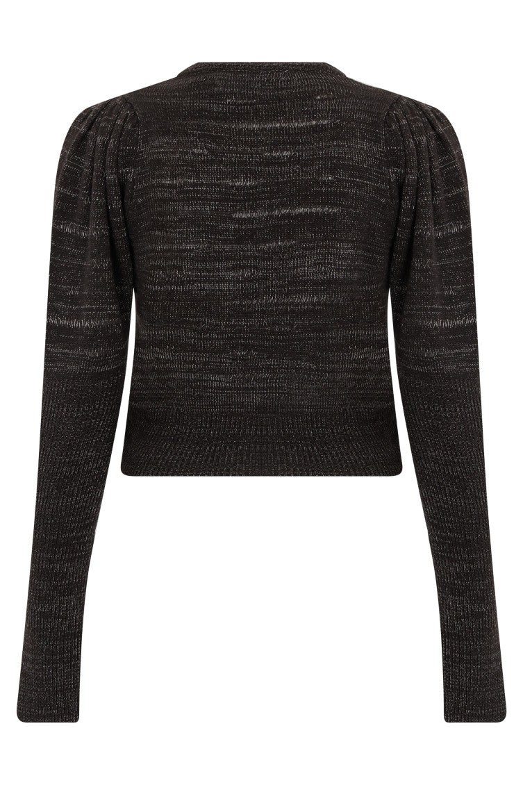 Brown Crew Neck Cardigan 2