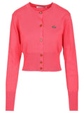 Pink Round Neck Cardigan 1