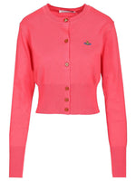Pink Round Neck Cardigan 1
