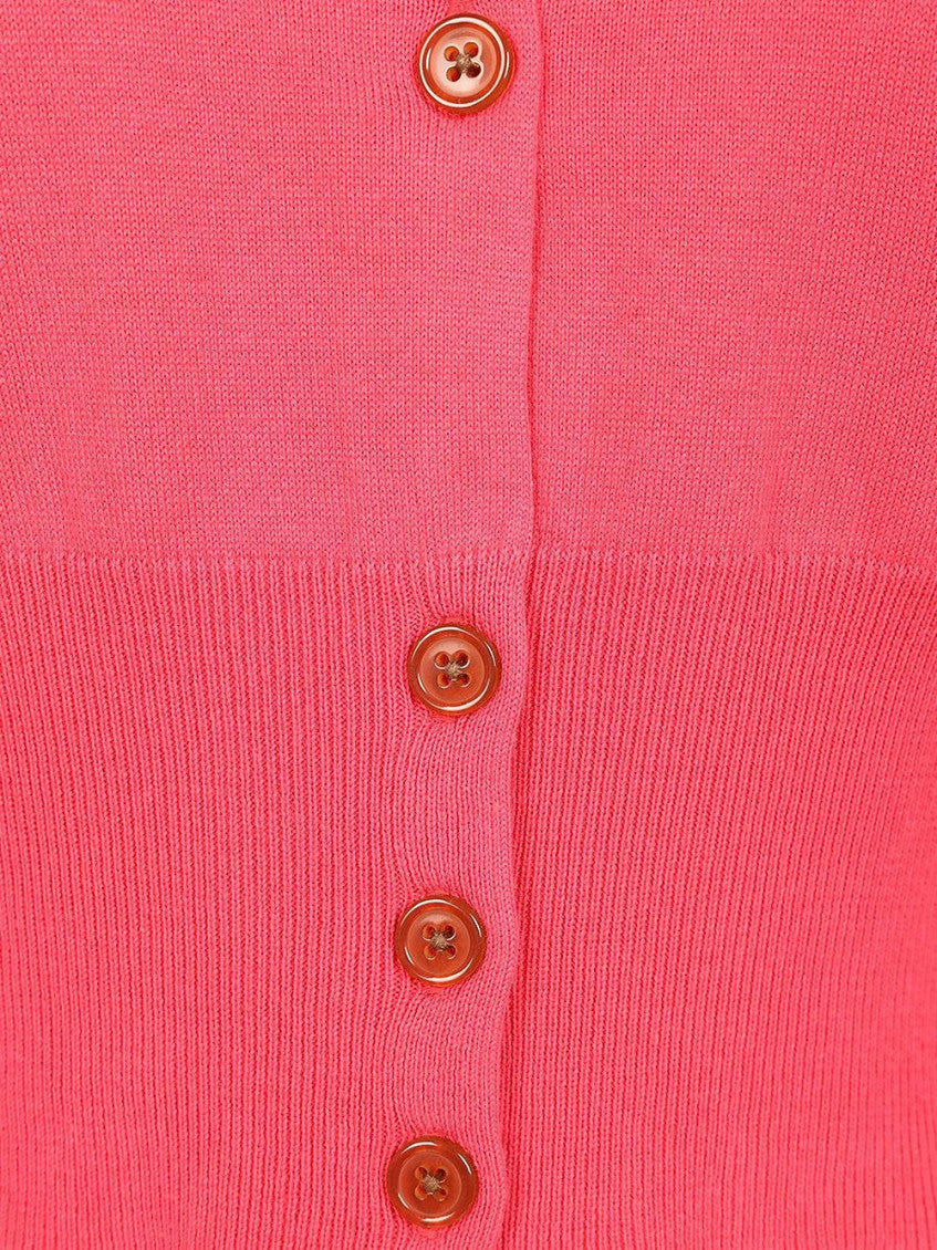 Pink Round Neck Cardigan 3