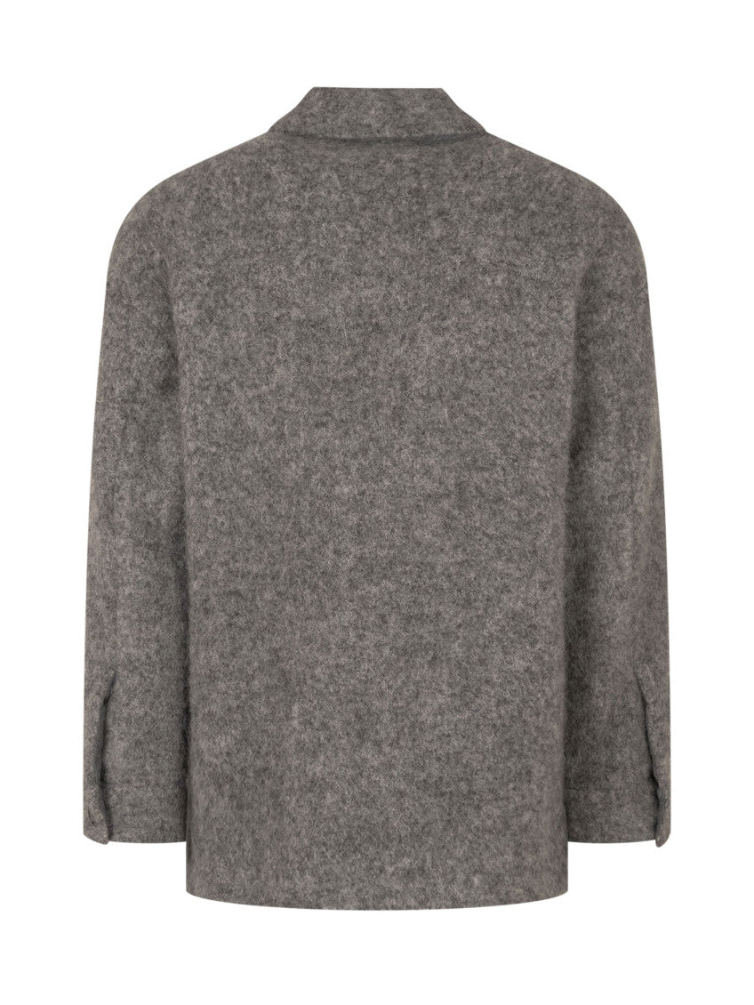 Grey Button-Up Jacket 2