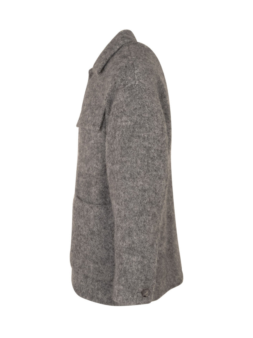 Grey Button-Up Jacket 3