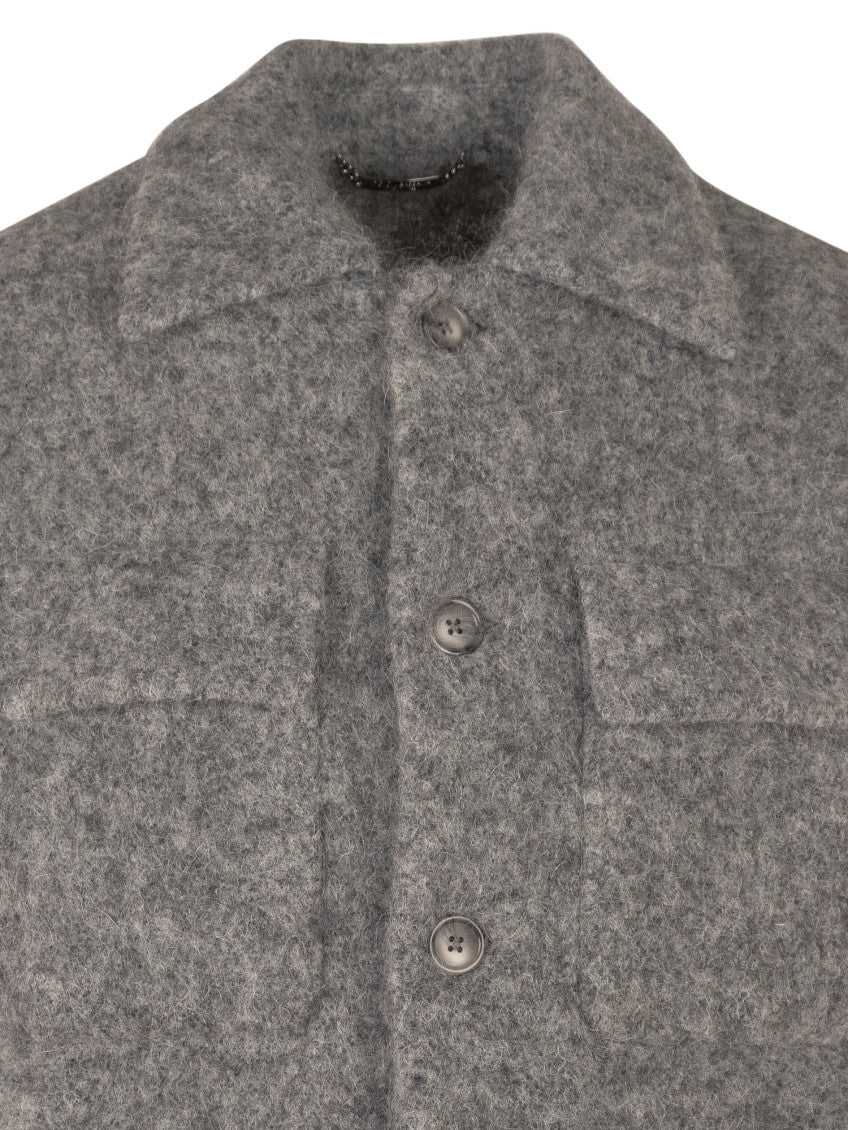 Grey Button-Up Jacket 4