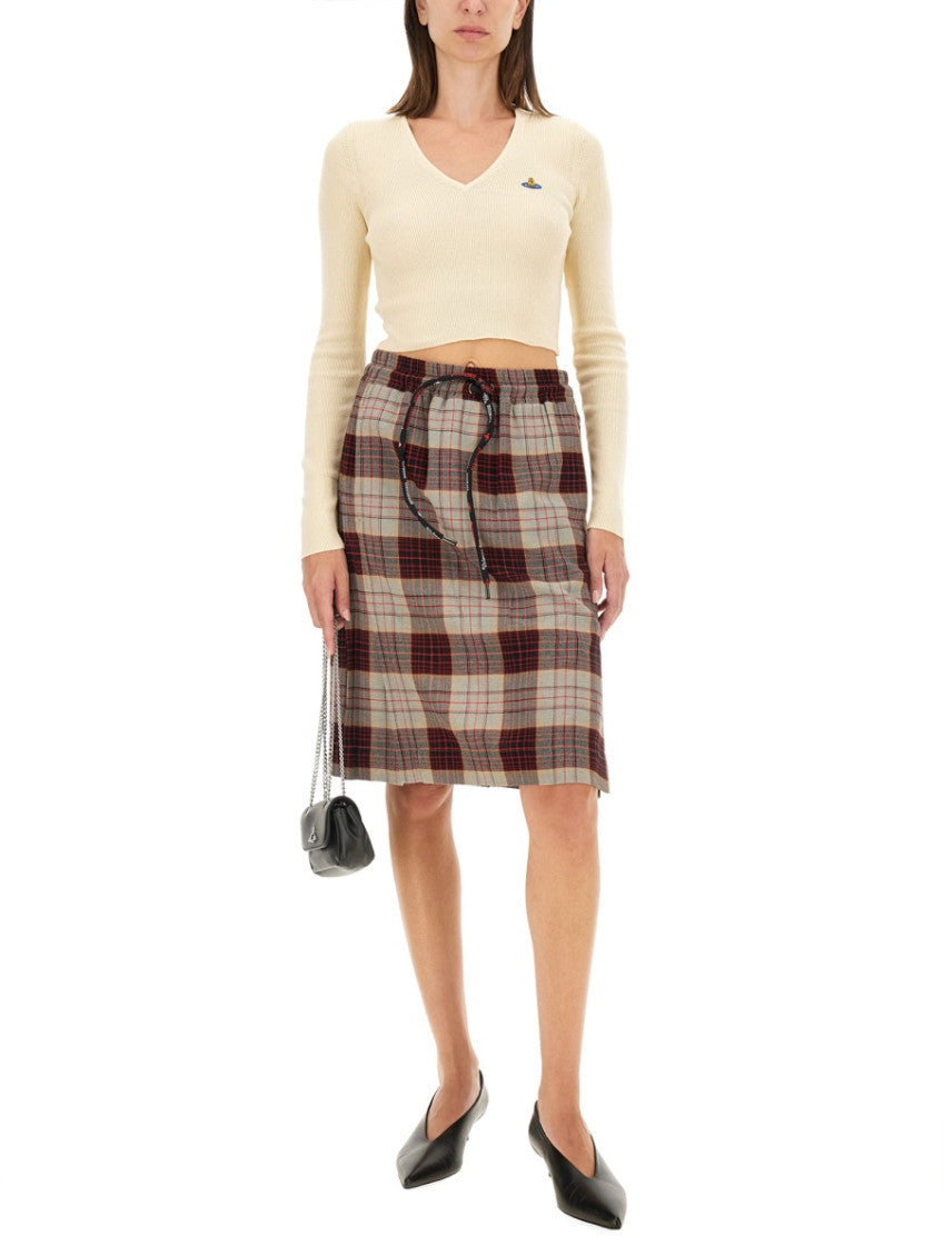 Beige V Neck Sweater 2