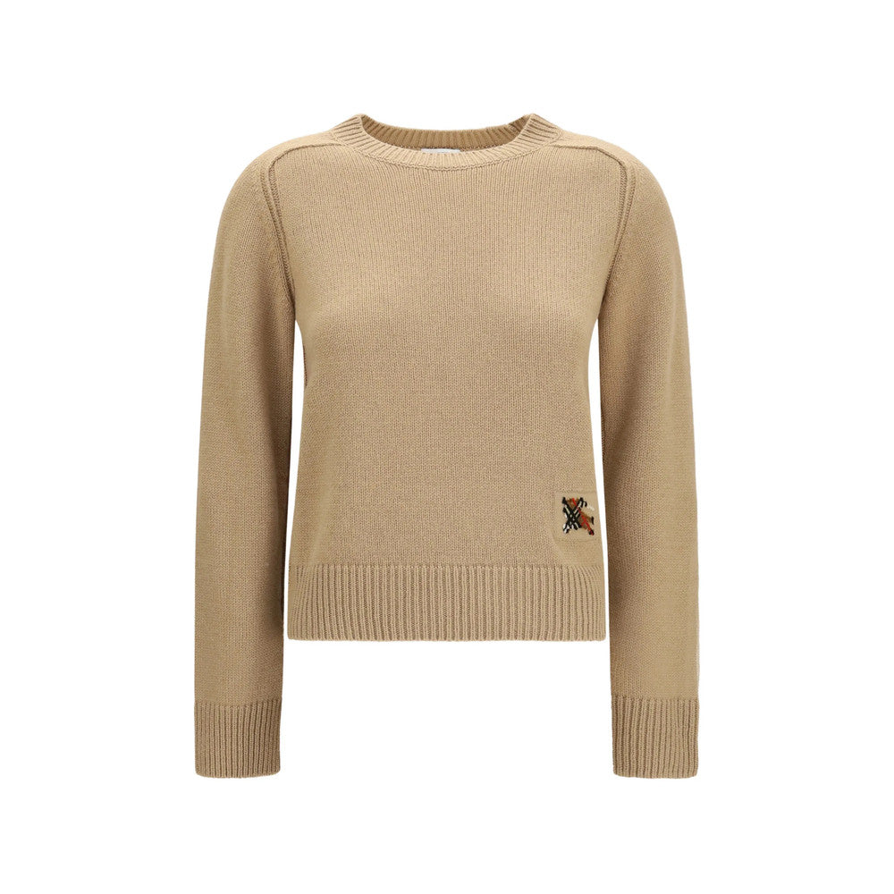 Beige Crew Neck Sweater 1