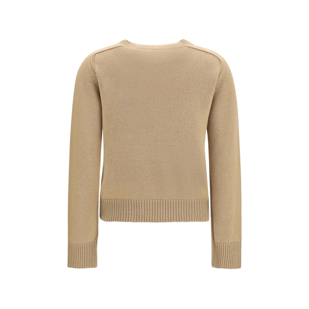Beige Crew Neck Sweater 2