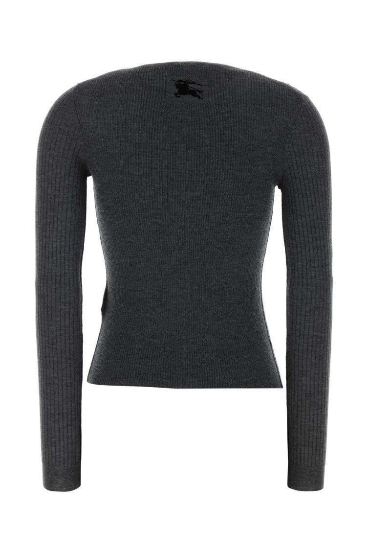 Dark Grey Crew Neck Cardigan 2