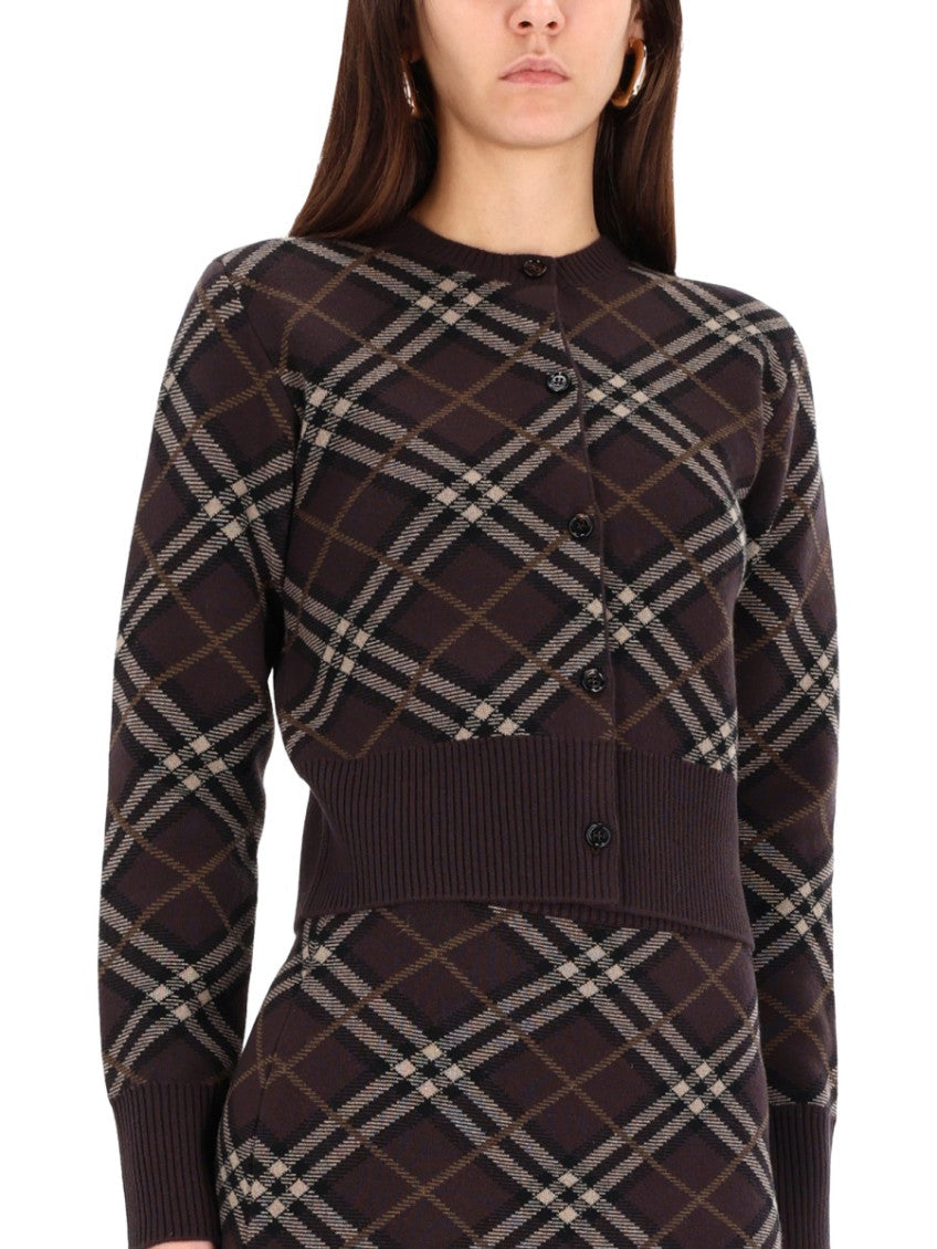 Brown Crew Neck Cardigan 4