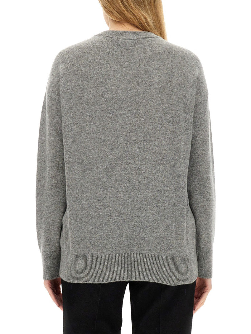 Grey Crew Neck Sweater 2