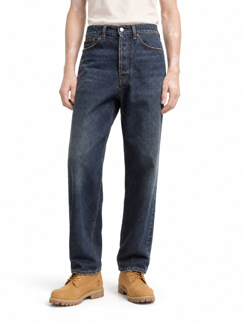 Blue Mid Rise Jeans 3
