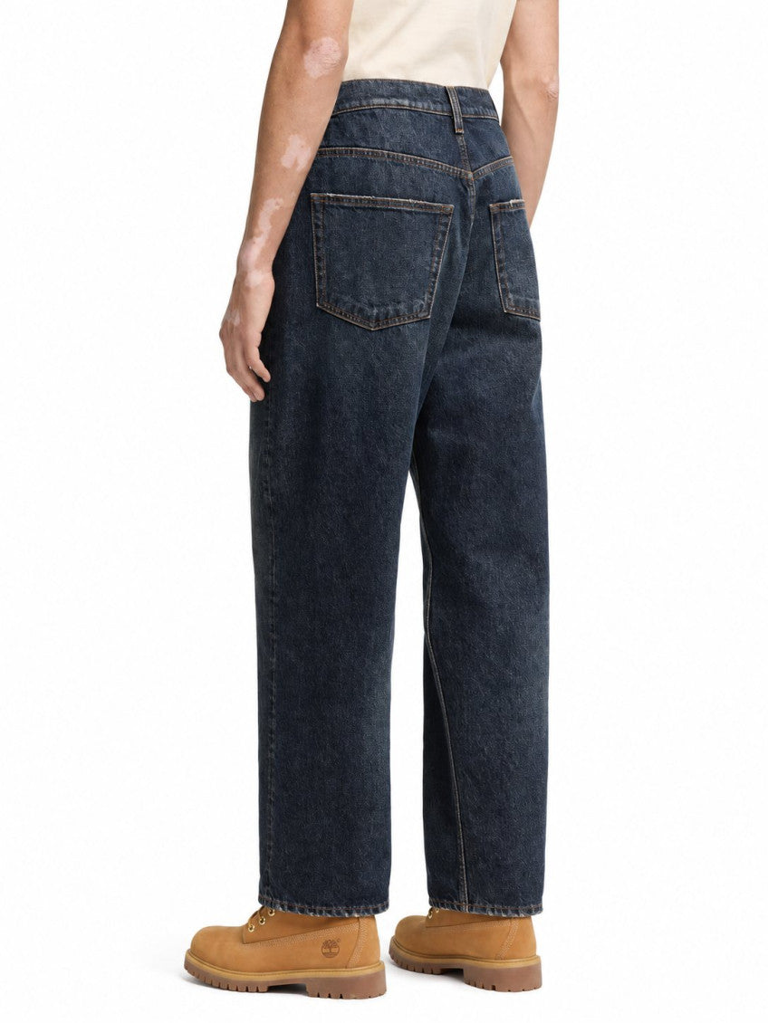 Blue Mid Rise Jeans 4