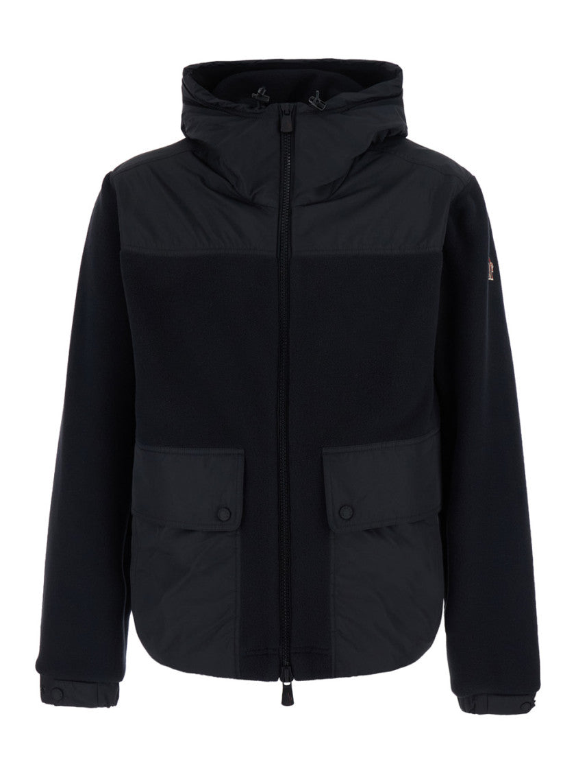 Black Logo Hood Jacket 1