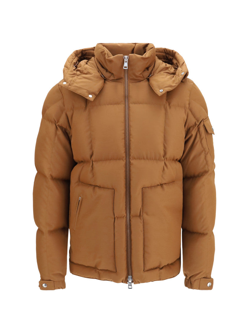Beige Quilted Hood Jacket 1