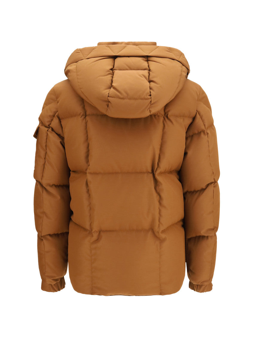 Beige Quilted Hood Jacket 2