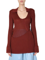 Red Round Neck Sweater 1