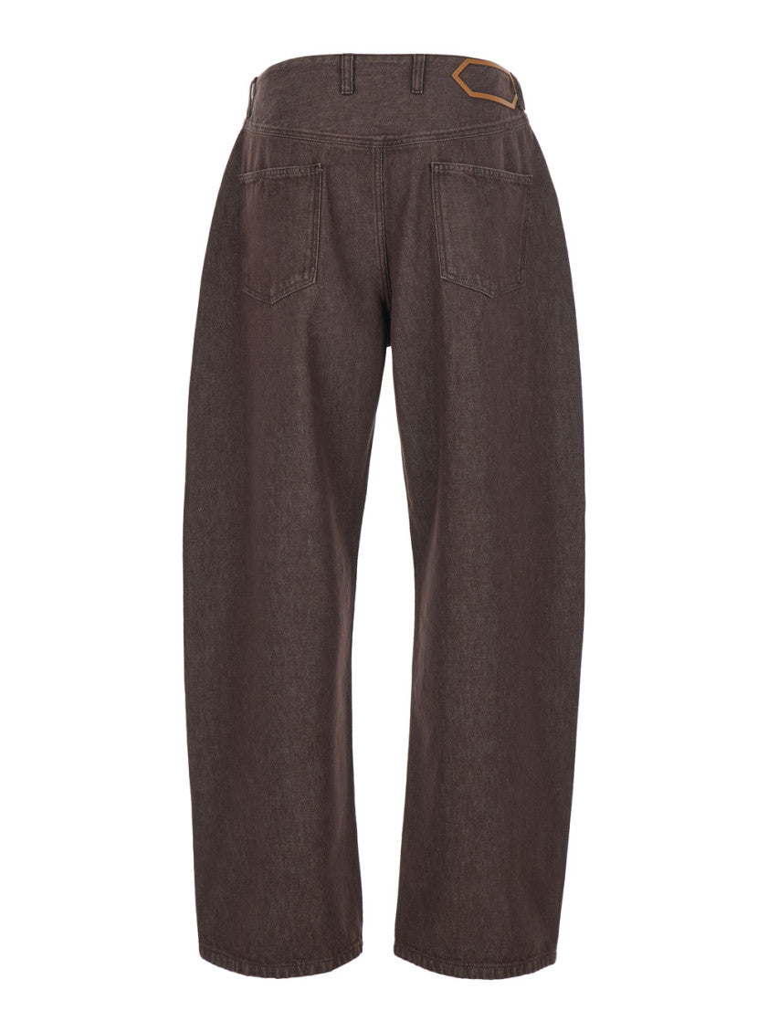 Brown High Rise Jeans 2