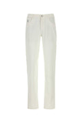 White Mid Rise Jeans 1