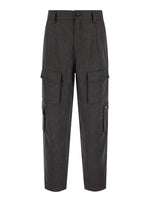 Dark Grey Cargo Trousers 1