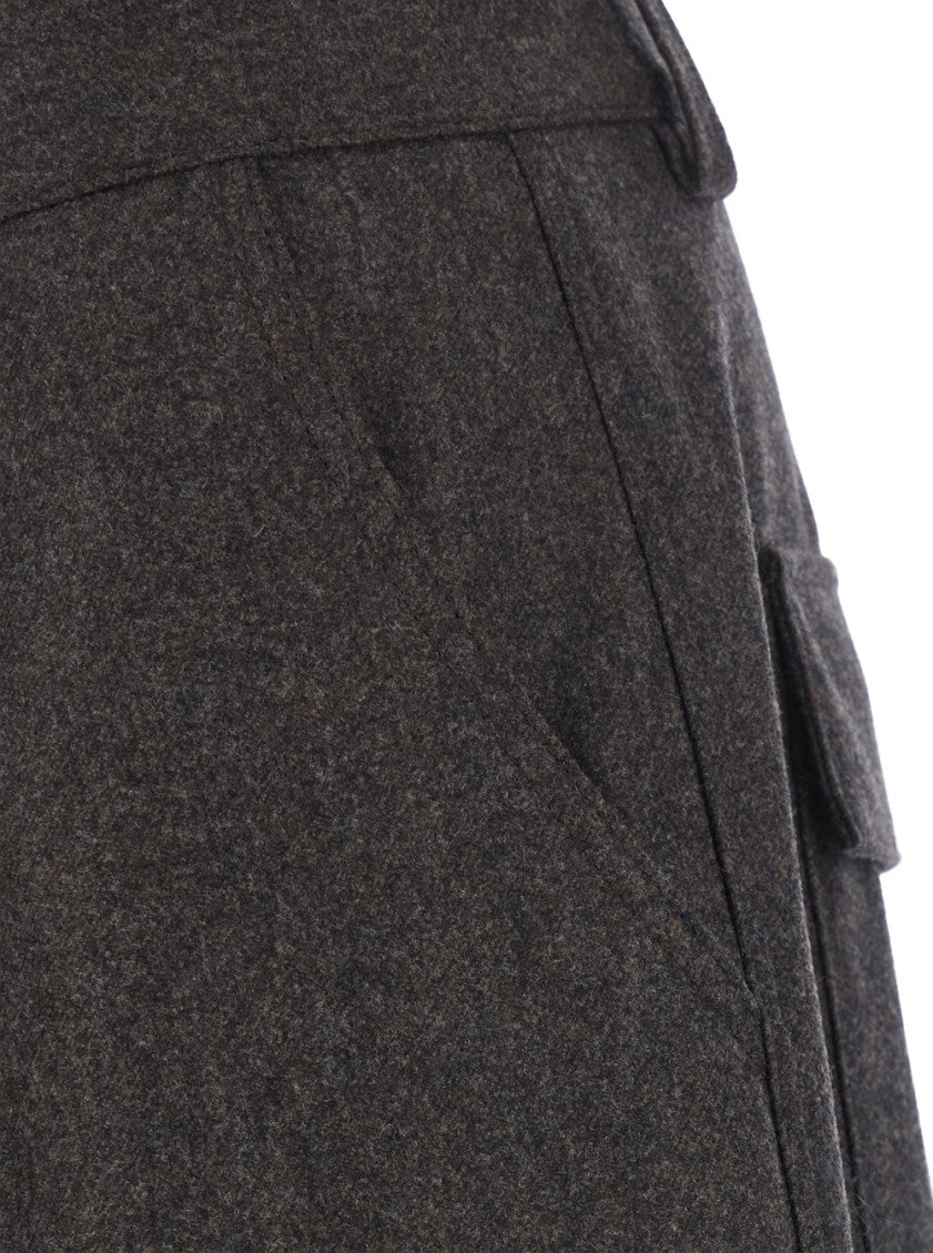 Dark Grey Cargo Trousers 3