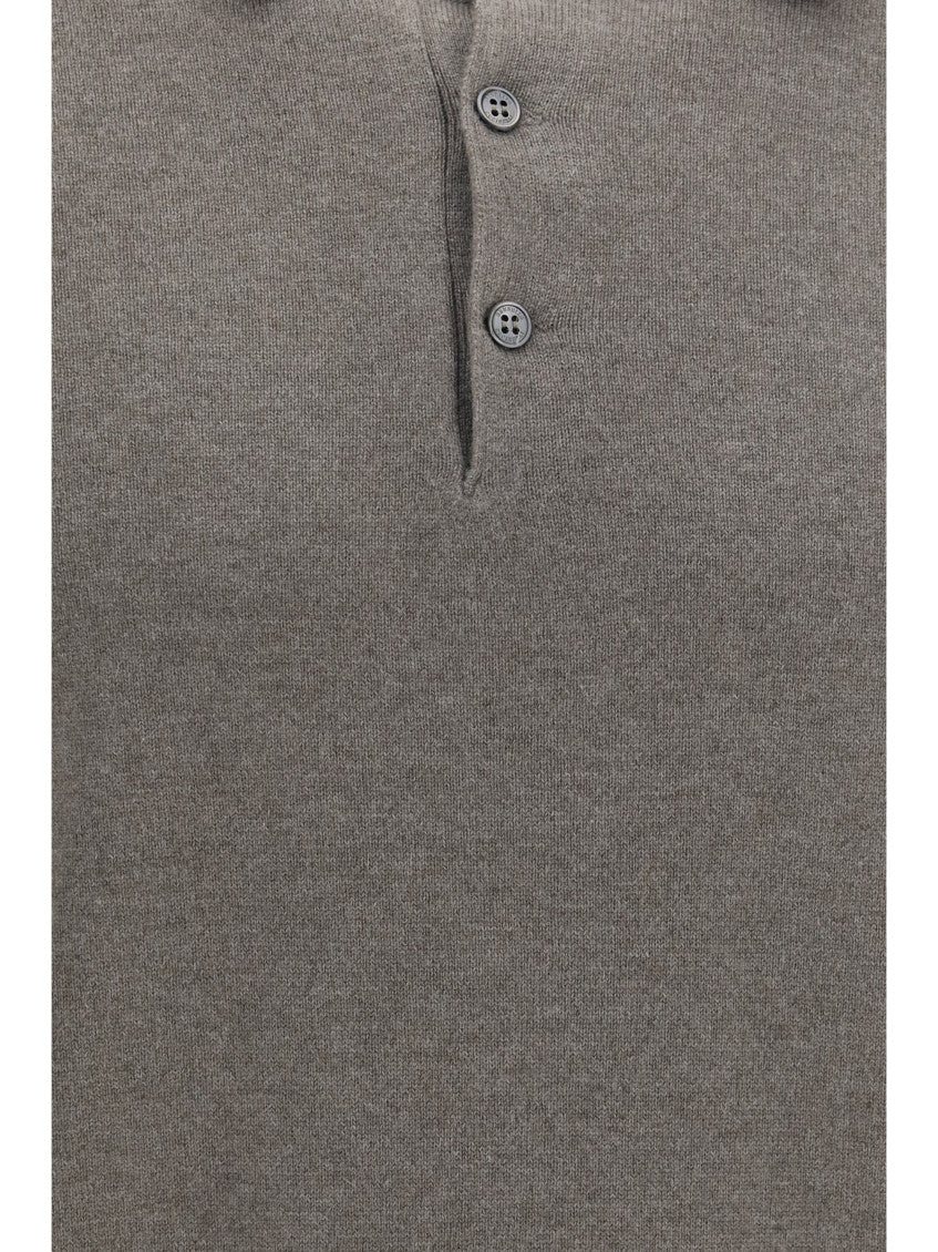 Taupe Shirt Collar Polo 3
