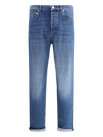 Blue Mid Rise Jean 1