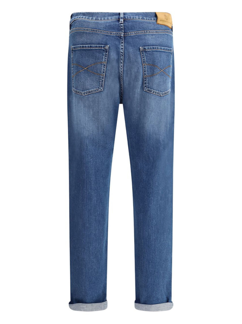 Blue Mid Rise Jean 2