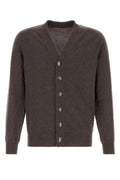 Brown V Neck Cardigan 1