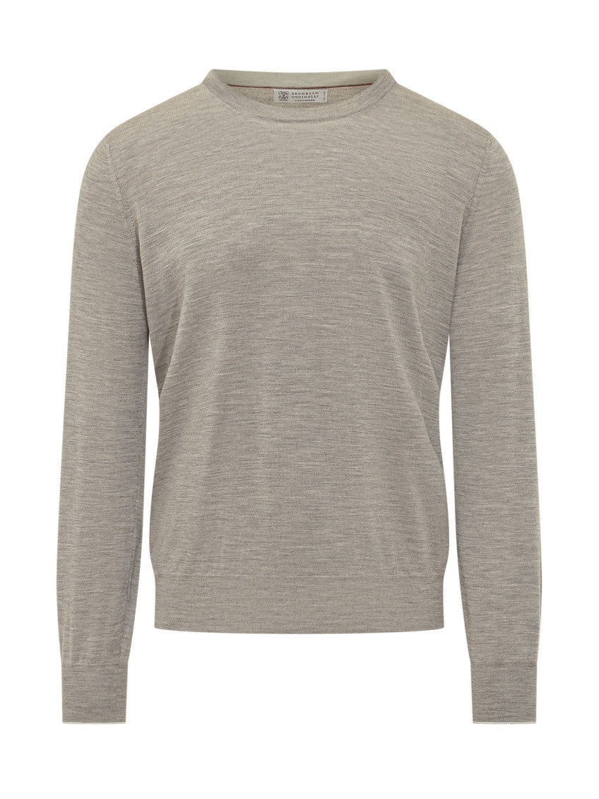 Grey Crew Neck Sweater 1