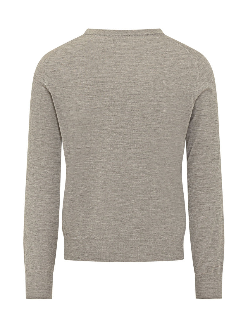 Grey Crew Neck Sweater 2