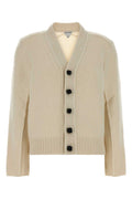Beige V Neck Cardigan 1