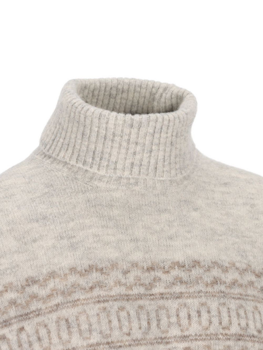 Off White Turtle Neck Sweater 3