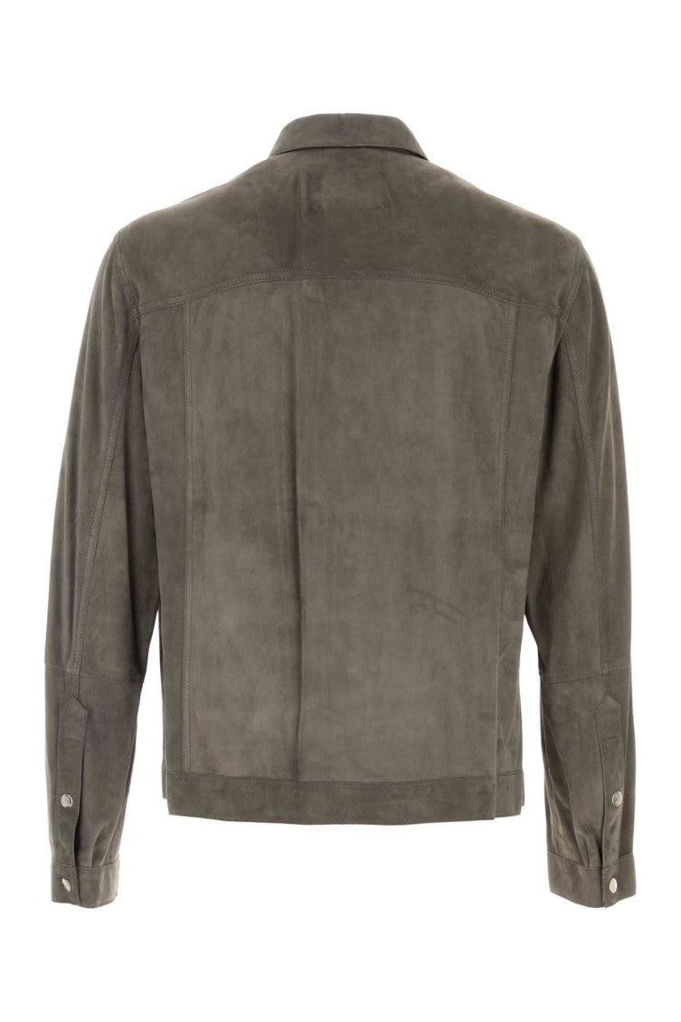 Grey Shirt Collar Jacket 2