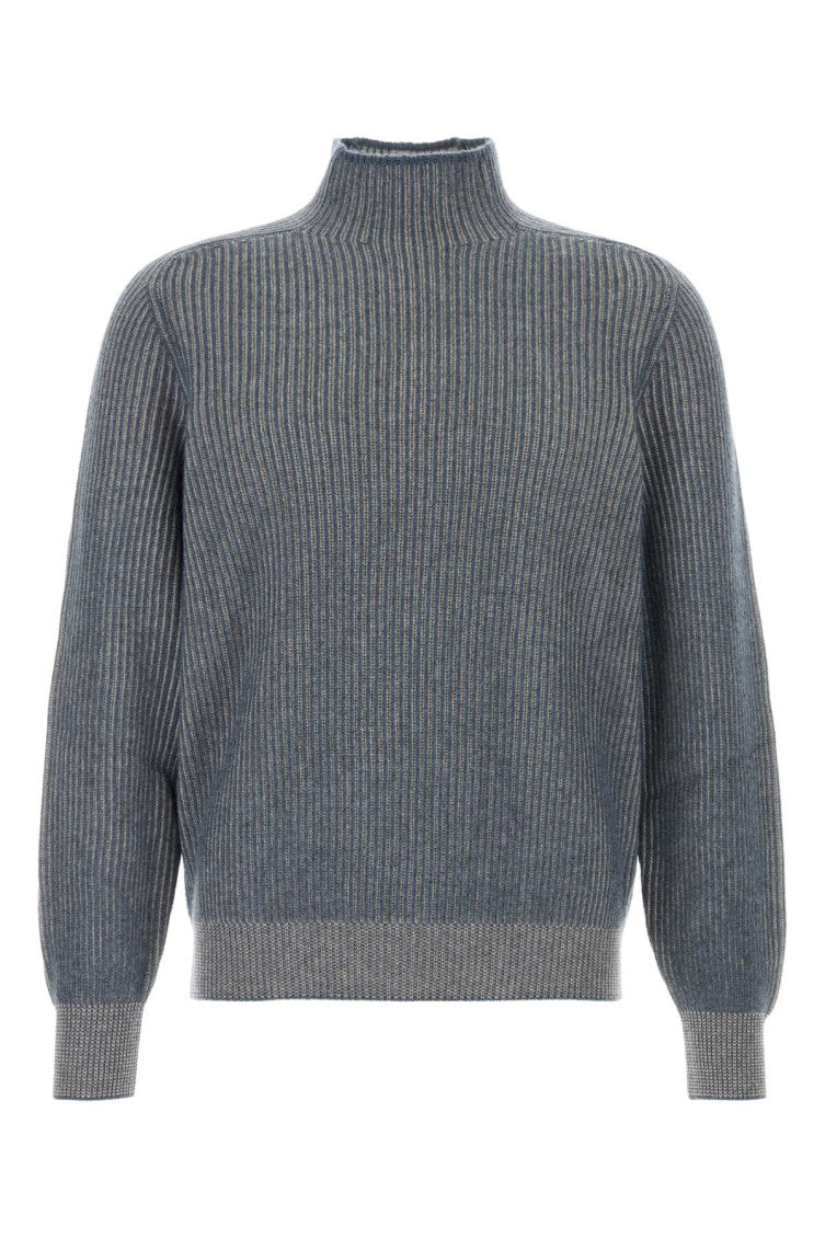 Blue Turtle Neck Sweater 1