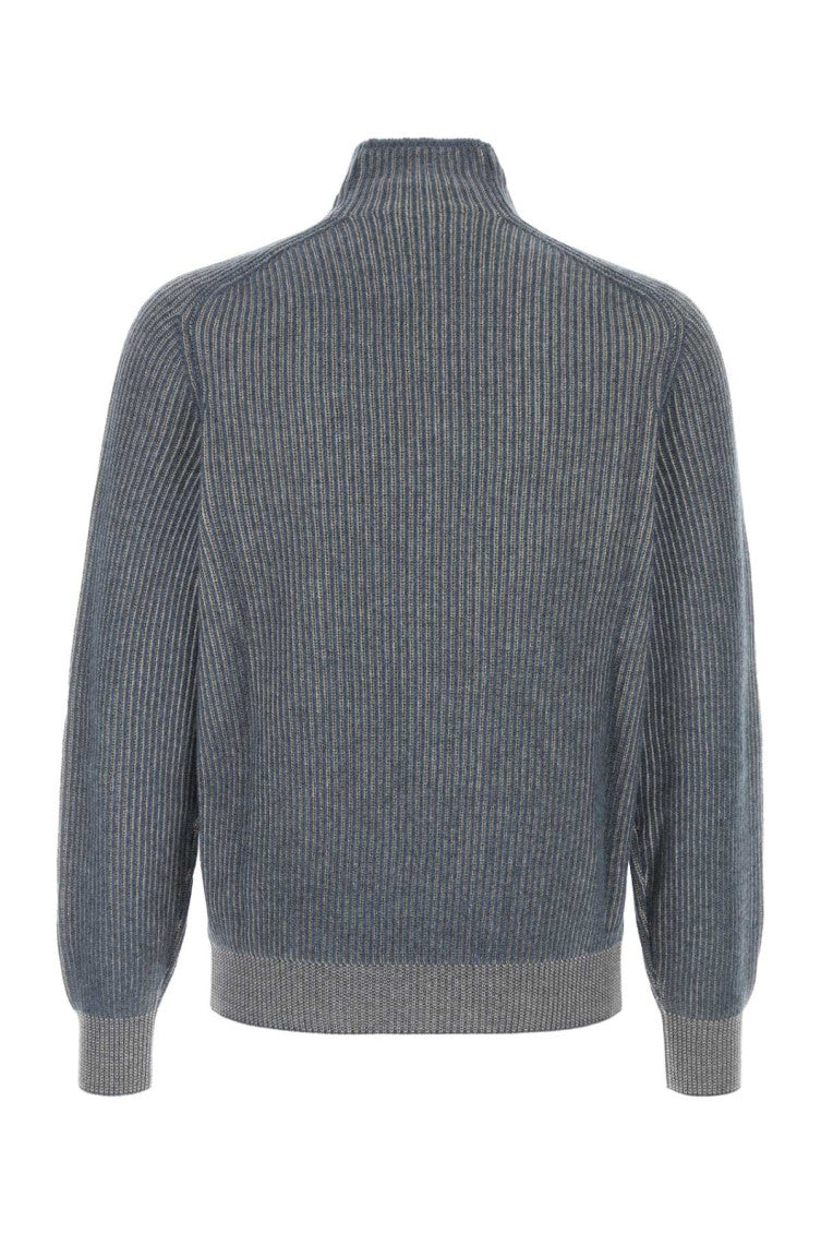 Blue Turtle Neck Sweater 2