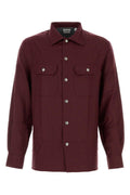 Red Regular Textured Overshirt 1